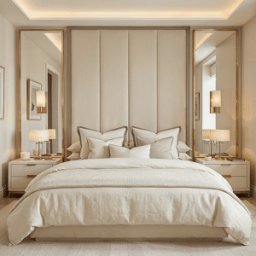 Harrington Natural Woven Channelled Headboard with Mauve Frame, Super King