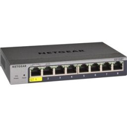 Netgear GS108T 8-Port Gigabit Smart Switch Managed Ethernet Desktop Wall Mount Silent