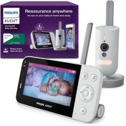 Philips Avent Connected Baby Monitor SCD951/26 – WiFi HD Camera, Infrared Night Vision, Cry Detection, Two-Way Audio, 12-Hour Eco Mode
