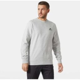 Helly Hansen Men's Nord Graphic Crew Sweatshirt Grey S - Grey Melange - Male