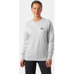 Helly Hansen Women's Nord Graphic Crewneck Sweatshirt Grey XL - Grey Melange - Female