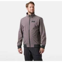 Helly Hansen Men's HP Racing Lifaloft Waterproof Bomber Grey M - Sparrow Grey - Male