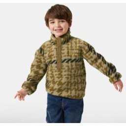 Helly Hansen Kids' Frosty Pile Sweater Brown 4 - Sepia Broxburn Aop Brown - Male