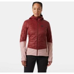 Helly Hansen Women's Lifaloft Hybrid Insulator Jacket Red XL - Mars Red Off White - Female