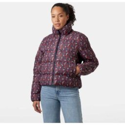 Helly Hansen Women's Jade Puffer Jacket Navy XL - Navy Blue Floral Aop - Female