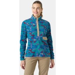 Helly Hansen Women's Maridalen Printed Fleece Green L - Dark Mint Rayco Aop Green - Female
