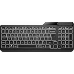 HP 400 Backlit Wired Keyboard – Black, Warm White LED, Slim Design, USB-C + USB-A Compatible