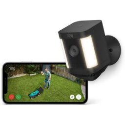 Ring Alarm Ring Spotlight Cam Plus Battery Wireless outdoor Security Camera 1080p HD Video, Two-Way Talk, LED Spotlights, Siren, alternative to CCTV system