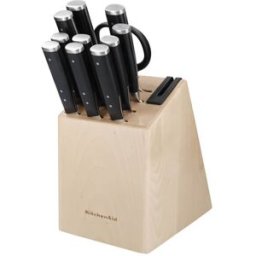 KitchenAid Gourmet 11 Piece Knife Set with Sharpener & Birchwood Block