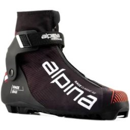 Alpina Racing Combi Cross Country Ski Boots (Black) - Black;Red;White - Size: 5.5 EU