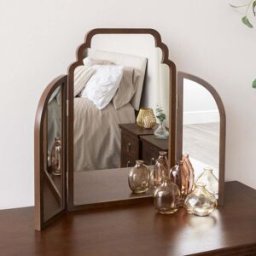 Dark Wood Arched Dressing Table Mirror - Georgian Range Material: Furniture/Furniture Ranges/Georgian Range