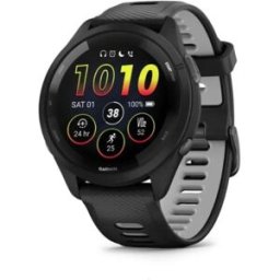 Garmin Forerunner 265 GPS Running Smartwatch – Black/Powder Grey, New