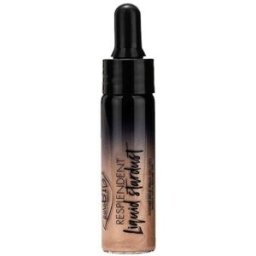 puroBio Resplendent Liquid Stardust Highlighter for Face and Body 12mL 01 Light Gold