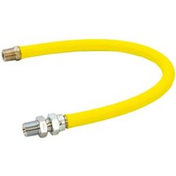 Hamilton Gas Products Ltd 1/2 BSPM Steel Convoluted Gas Hose for Radiant Heaters