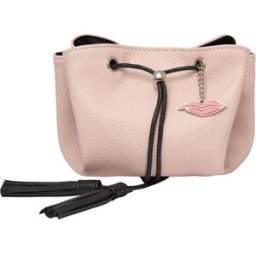 Donna May London Mini Lay Flat Makeup Bag Faux Leather Blush Pink