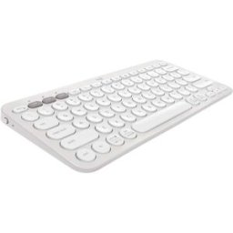 Logitech Pebble Keys 2 K380s, Multi-Device Bluetooth Wireless Keyboard with Customisable Shortcuts,Slim and Portable, Easy-Switch for Windows/macOS/iPadOS/Android/Chrome OS, QWERTY UK Layout, White, New - Opened Box