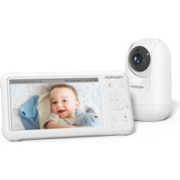 MOMCOZY BM01 5" LCD Screen Video Baby Monitor - White, New