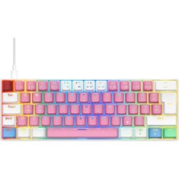 NOS C-450 Mini Pro RGB Mechanical Gaming Keyboard – Cotton Candy