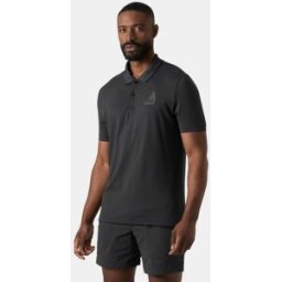 Helly Hansen Men's HP Figari Polo Grey S - Ebony Grey - Male