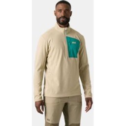 Helly Hansen Men's Versalite Half-Zip Fleece Beige 2XL - Khaki Sand Beige - Male