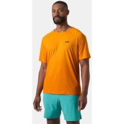 Helly Hansen Men's Trail Short Sleeve T-Shirt Orange L - Ignite Orange - Male