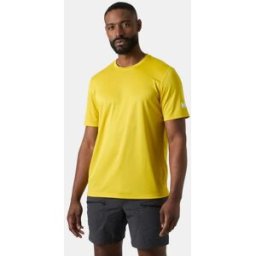 Helly Hansen Men's Tech T-Shirt 2.0 Yellow M - Gold Rush Yellow - Male