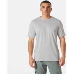 Helly Hansen Men's Tech T-Shirt 2.0 Grey S - Grey Fog - Male