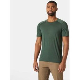 Helly Hansen Men's Durawool T-Shirt Green S - Jungle Green - Male