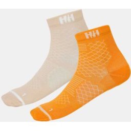Helly Hansen Unisex Trail Socks 2-Pack Orange 45-47 - Ignite Orange - Unisex