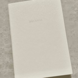 Cream & Gold A5 Lined Journal Notebook