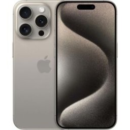 Apple iPhone 15 Pro 5G 256GB Natural Titanium SIM-Free Unlocked Mobile Phone, Used - Good