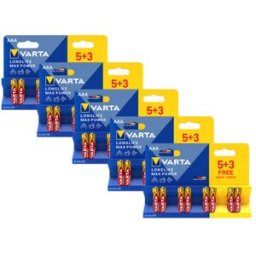 Varta Longlife Max Power AAA LR03 Alkaline Batteries 40 Pack