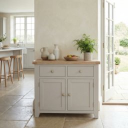 Burford 2 Door 2 Drawers Sideboard in Pebble Grey
