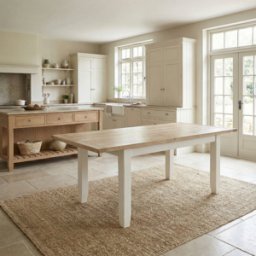 Burford 4-6 Seater Extending Dining Table in Warm White