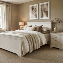Chalbury 5ft High-End Kingsize Bed Frame in Warm White