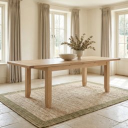 Burford 6-10 Seater Extending Dining Table in Natural Oak