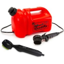 Mud Daddy 8L Portable Dog Shower & Power Brush Bundle Mud Paw Cleaner Best Portable Dog Washer Dog Washer Outdoor Dog Wash Red