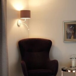 Wall Light Roller Duolla, Violet / pink / rose, Bedroom, Textile / fabric / silk, Wall Light
