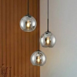 Pendant Light Jurian Lindby, dimmable, Alu / grey / zinc, Living / Dining Room, Glass, Modern, Ceiling Light