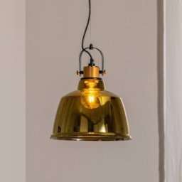 Glass Pendant Light Amalfi Nowodvorski Lighting, dimmable, Brass / gold, Living / Dining Room, Glass, Industrial Design, Ceiling Light