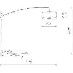 Arc Lamp Floor Poise B Nowodvorski Lighting, Alu / grey / zinc, Living / Dining Room, metal, Modern, Floor Lamp