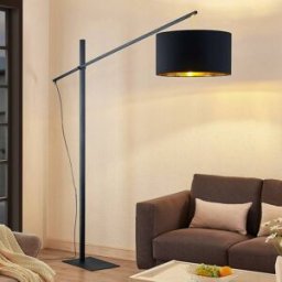 Arc Lamp Floor Mossa Arcchio, Black, Living / Dining Room, metal, Modern, Floor Lamp