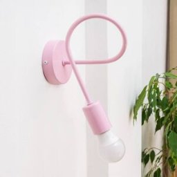 Wall Light Oxford HELAM, dimmable, Violet / pink / rose, Living / Dining Room, metal, Modern, Wall Light