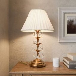 Crystal Table Lamp Teresa ONLI, Bronze / antique brass, Living / Dining Room, metal, Antique, Table Lamp