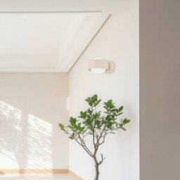 Wall Light Mado Argon, dimmable, Cream / amber, Living / Dining Room, metal, Modern, Wall Light