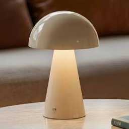 LED Table Lamp Nevijo Lindby, dimmable, Cream / amber, Living / Dining Room, metal, Modern, Table Lamp