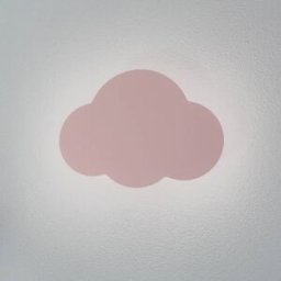 Wall Light Cloud TK Lighting, dimmable, Violet / pink / rose, Children's Room, metal, Young Lifestyle, Wall Light