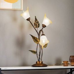 Table Lamp Miranda ONLI, Bronze / antique brass, Living / Dining Room, metal, Florentine, Table Lamp