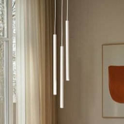 Pendant Light Sopel 3 SIGMA, dimmable, Cream / amber, Living / Dining Room, metal, Modern, Ceiling Light
