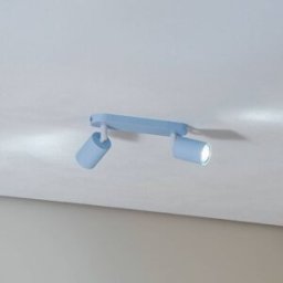 Livia ceiling spotlight, light blue, 35 cm, 2-bulb, metal, GU10 TK Lighting, dimmable, Blue, Children's Room, metal, Ceiling Light